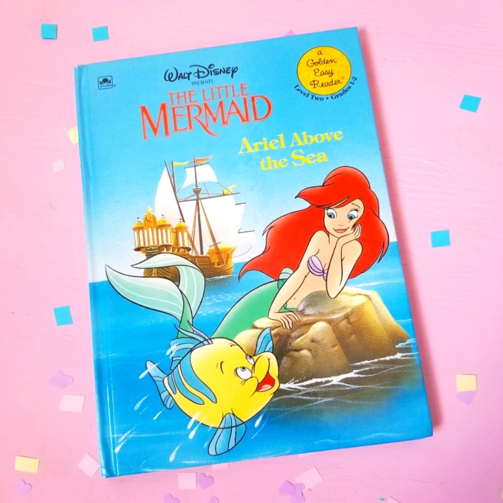 1991 Vintage Disney The Little Mermaid Childrens Book